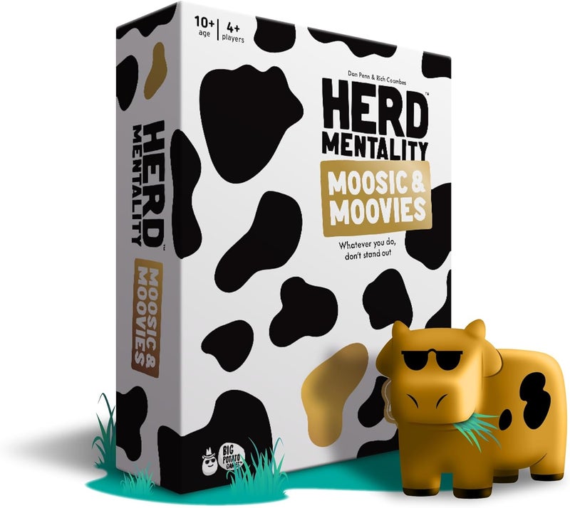 BIG POTATO Herd Mentality Moovies & Moosic Board Game | Fun for The Whole Family - Image 1